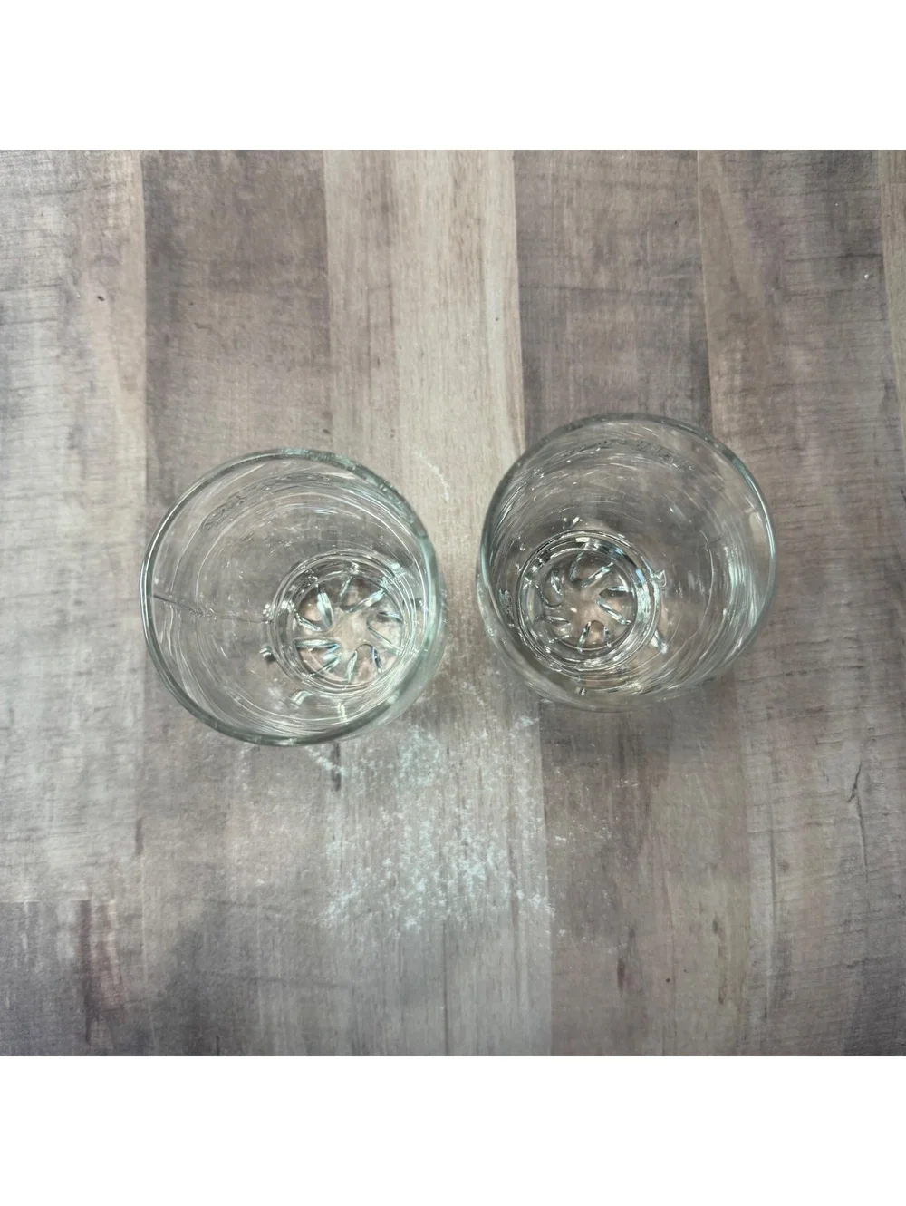 Set of 2 HPNOTIQ Clear Glass Footed Glasses Tasting On The Rocks Barware